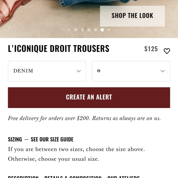 Sezane L'Iconique Droit Trousers Denim - Picture 5 of 12